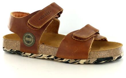 Mannen Sandalen -  48213 - Cognac - Maat 34