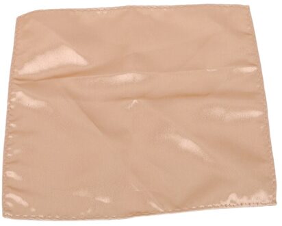 Mannen Satijn Solid Plain Suits Pocket Vierkante Bruiloft Zakdoek Hoofd Wrap Sjaal Polsband Handdoek champagne