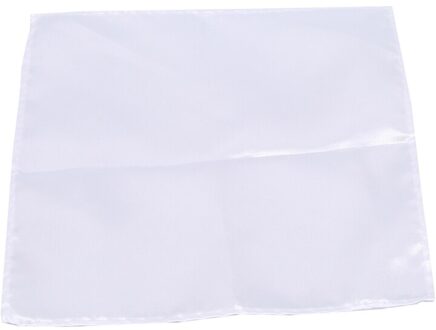 Mannen Satijn Solid Plain Suits Pocket Vierkante Bruiloft Zakdoek Hoofd Wrap Sjaal Polsband Handdoek wit