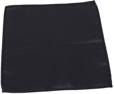 Mannen Satijn Solid Plain Suits Pocket Vierkante Bruiloft Zakdoek Hoofd Wrap Sjaal Polsband Handdoek zwart