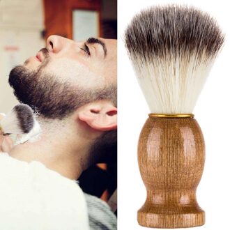 Mannen Scheerkwast Scheren Scheermes Borstel Salon Kapper Tool Voor Facial Baard SCI88