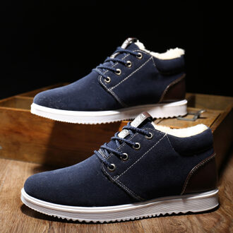 Mannen Schoenen Herfst Winter Laarzen Winter Mannen Casual Mannen Schoenen Ademend Engeland Trend Sport schoenen Frosted zapatos de hombre BU / 43