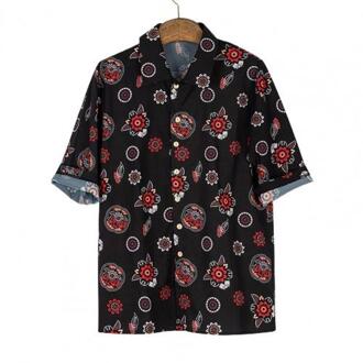 Mannen Shirt Knoppen Ademend Lichtgewicht Korte Mouw Hawaiian Shirt Voor Club Mannen Shirt