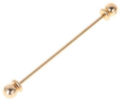 Mannen Shirt Pins Tie Clip Kraag Sluiting Luxe Wedding Broche Bar Ornament B2QE goud-kleur