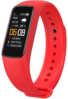 Mannen Smart Horloge Kids Waterdichte Smart Fitness Armband Vrouwen Smart Band Hartslag Horloge Rood