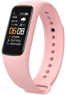 Mannen Smart Horloge Kids Waterdichte Smart Fitness Armband Vrouwen Smart Band Hartslag Horloge Roze
