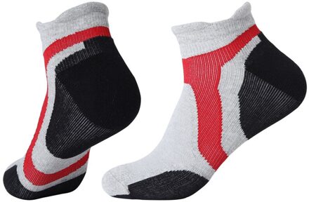 Mannen Sokken, mannen Outdoor Wandelen Sokken Korte Buis Sokken Meisjes Basketbal Sokken Zweet-Absorberende Handdoek Bodem Sportsokken Beige