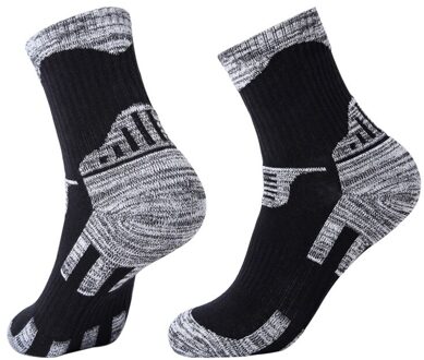 Mannen Sokken, mannen Outdoor Wandelen Sokken Korte Buis Sokken Meisjes Basketbal Sokken Zweet-Absorberende Handdoek Bodem Sportsokken Bruin