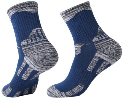 Mannen Sokken, mannen Outdoor Wandelen Sokken Korte Buis Sokken Meisjes Basketbal Sokken Zweet-Absorberende Handdoek Bodem Sportsokken Grijs