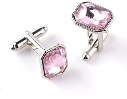 Mannen Souvenir Legering Geometrische Type Zirkoon Plating Vierkante Manchetknopen Business Rvs Persoonlijkheid 05