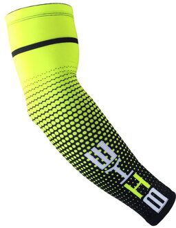 Mannen Sport Fietsen Running Fiets Uv Zon Bescherming Manchet Cover Beschermende Arm Mouw Fiets Dunne Arm Warmers Mouwen groen / L