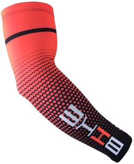 Mannen Sport Fietsen Running Fiets Uv Zon Bescherming Manchet Cover Beschermende Arm Mouw Fiets Dunne Arm Warmers Mouwen Rood / L
