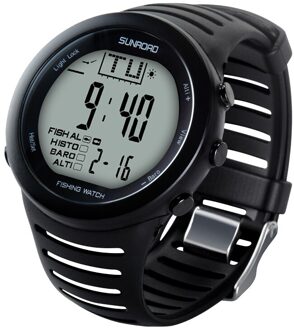 Mannen Sport Waterdichte Digitale Horloge Horloges Elektronische Digitale Horloge Aanwezig Vissen Barometer Hoogtemeter Relogio wit