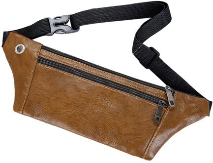 Mannen Taille Packs Borst Messenger Bag Enkele Moet Telefoon Lederen Tassen Bolso Mujer Harajuku Portemonnee Nerka Sac Banane Femme