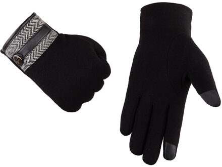 Mannen Touchscreen Handschoenen Thermische Winter Motorcycle Ski Sneeuw Snowboard Handschoenen rijden handschoen Outdoor Dikker wanten handschoenen zwart