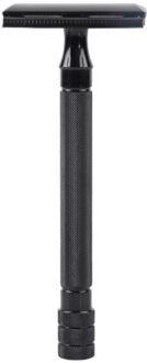 Mannen Veiligheid Classic Dual Rand Scheermes Handleiding Scheerapparaat Lange Handvat Doos Veiligheid Scheerapparaten Baard Zorg Badkamer Producten zwart