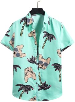 Mannen Vest Korte Mouw Hawaiian Strand Bloem Shirt Mannen Coltrui Zomer Casual Bloemen Strand Shirts Voor Mannen