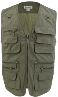 Mannen Vissen Vest Casual Vest Jassen Multi Zakken Outdoor XL-5XL 4XL