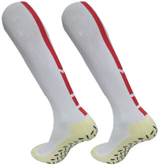 Mannen Vrouwen Anti-Slip Winter Warm Running Sokken Thermische Voetbal Kous Dikke Katoenen Sport Fietsen Off-road Skiën voetbal Sokken wit