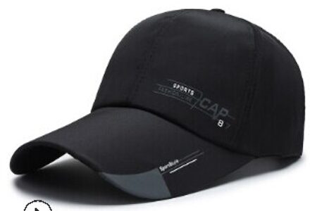 Mannen Vrouwen Baseball Cap, Brief Print Dad Hoed Verstelbare Low Profile Straat Hiphop Trucker Cap Stijl zwart