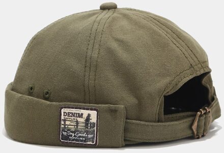 Mannen Vrouwen Beanie Hoed Effen Kleur Hip-Hop Skullcap Beanie Zomer Outdoor Beanie Cap Katoen Verstelbare Hoed Retro Skullcap кепка