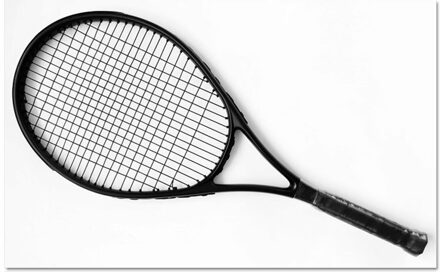 Mannen Vrouwen Beginners Tennisracket Volwassen Carbon Aluminium Tennisracket Professionele Training Padel Racket BC50QP zwart