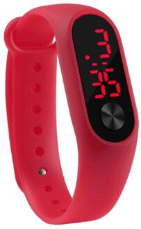 Mannen Vrouwen Casual Sport Armband Horloges Wit Led Elektronische Digitale Snoep Kleur Siliconen Horloge Voor Kinderen Kid 03