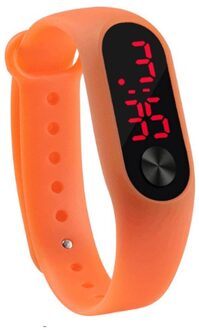 Mannen Vrouwen Casual Sport Armband Horloges Wit Led Elektronische Digitale Snoep Kleur Siliconen Horloge Voor Kinderen Kid 08