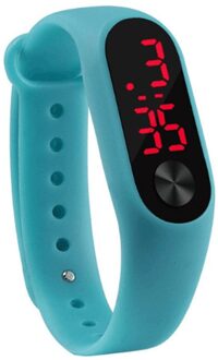 Mannen Vrouwen Casual Sport Armband Horloges Wit Led Elektronische Digitale Snoep Kleur Siliconen Horloge Voor Kinderen Kid 09