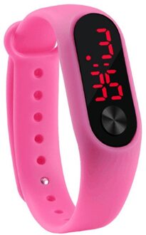 Mannen Vrouwen Casual Sport Armband Horloges Wit Led Elektronische Digitale Snoep Kleur Siliconen Horloge Voor Kinderen Kid 10