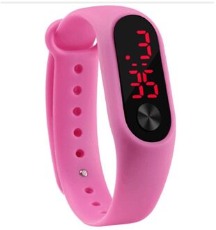 Mannen Vrouwen Casual Sport Armband Horloges Wit Led Elektronische Digitale Snoep Kleur Siliconen Horloge Voor Kinderen Kid 11