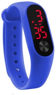 Mannen Vrouwen Casual Sport Armband Horloges Wit Led Elektronische Digitale Snoep Kleur Siliconen Horloge Voor Kinderen Kid 14