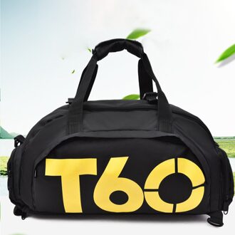 Mannen Vrouwen Draagbare Training Handtas Waterdichte Nylon Outdoor Schouder Yoga Sporttas Gym Reizen Schoenen Compartiment Bagage Geel