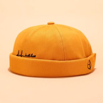 Mannen Vrouwen Hoed Cap Casual Docker Sailor Monteur Brimless Effen Kleur Hoed Zomer Mode Toevallige Cap 2.26 YE