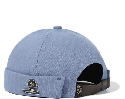 Mannen/Vrouwen Hoeden En Najaar Outdoor Beanie Katoen Verhuurder Hoed Esdoornblad Metalen Hoed Maat Verstelbare Mannelijke/vrouwelijke Hoed Cap blauw