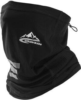 Mannen Vrouwen Hoofd Gezicht Hals Zonnescherm Fiets Hoofdbanden Kraag Gaiter Tube Bandana Sjaal Sport Hoofddeksels Outdoor Wandelen Camping Mode zwart