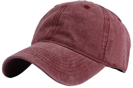 Mannen Vrouwen Klassieke Stijl Baseball Cap Alle Katoen Gemaakt Verstelbare Mannen Vrouwen Lage Hoed Casual Effen Kleur Baseball Cap Hip hop Caps rood