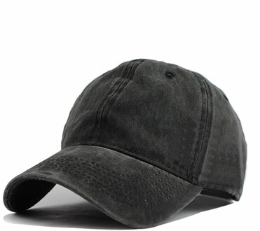 Mannen Vrouwen Klassieke Stijl Baseball Cap Alle Katoen Gemaakt Verstelbare Mannen Vrouwen Lage Hoed Casual Effen Kleur Baseball Cap Hip hop Caps zwart