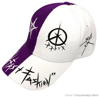 Mannen Vrouwen Koreaanse Harajuku Hip Hop Baseball Cap Kleur Blok Graffiti Letters Gedrukt Zonnebrandcrème Verstelbare Trucker Hoed A28 21 -D