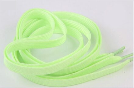 Mannen Vrouwen Lichtgevende Schoenveter Glowing Led Fluorescerende Schoenveters Casual Sportschoenen Strings Veters Voor Sneakers 1 Paar Unisex licht groen
