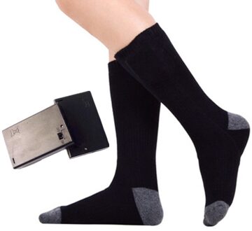 Mannen Vrouwen Oplaadbare Veilig Voet Warmer Universal Duurzaam Drie Versnellingen Verwarmde Sokken Verstelbare Temperatuur Elektrische Droge Batterij zwart / 1