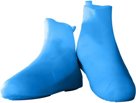 Mannen Vrouwen Schoenen Voor Regen Flats Enkellaarsjes Cover Siliconen Herbruikbare Antislip Cover Schoenen Met Interne Waterdichte laag XL