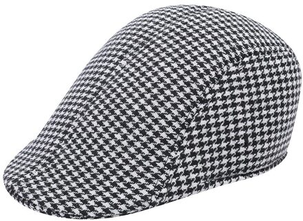Mannen Vrouwen Soft Houndstooth Retro Hoeden Casul Ademend Winter Warm Comfort Baret # p2