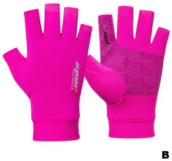 Mannen Vrouwen Vissen Handschoenen Lente Zomer Ice Cool Ademend Zonnebrandcrème Antislip Open/Half Vingers Fietsen Sport Handschoenen