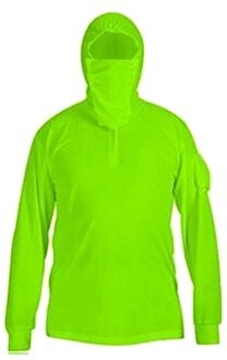 Mannen Vrouwen Vissen Shirts Zon Uv Beschermende Lange Mouwen Quick Dry Ademende Hoodie DO2 Xxxl / groen