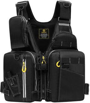 Mannen Vrouwen Vissen Zwemvest Outdoor Ademend Meerdere Zakken Floatation Vest Volwassenen Drijfvermogen Vest Zwemvest wit