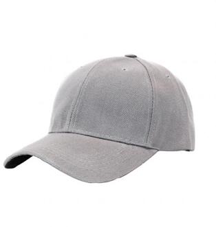 Mannen Vrouwen Vlakte Gebogen Zonneklep Baseball Cap Hoed Effen Kleur Mode Verstelbare Caps Grijs