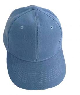 Mannen Vrouwen Vlakte Gebogen Zonneklep Baseball Cap Hoed Effen Kleur Mode Verstelbare Caps lucht blauw
