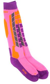 Mannen Vrouwen Winter Warm Thermische Ski Sokken Dikke Katoenen Sport Snowboard Fietsen Skiën Voetbal Sokken Thermosocks Beenwarmers Sok roze 39-42