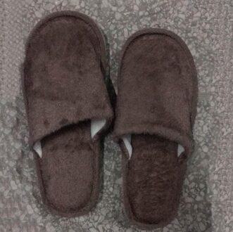 Mannen Warme Thuis Pluche Zachte Slippers Indoorsanti-Slip Winter Floor Slaapkamer Schoenen Grijs, Marine, koffie Kleuren koffie / 42